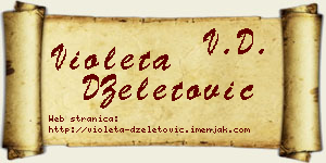 Violeta DŽeletović vizit kartica